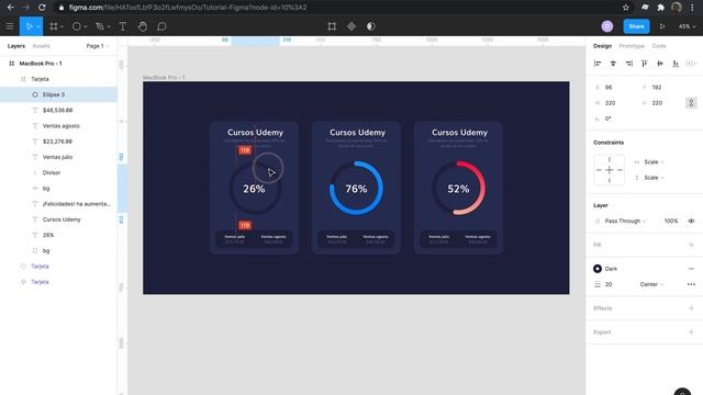 Figma tutorial español - como crear gráficas circulares смотреть онлайн