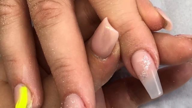 Acrylic nails - cutout neon design смотреть онлайн