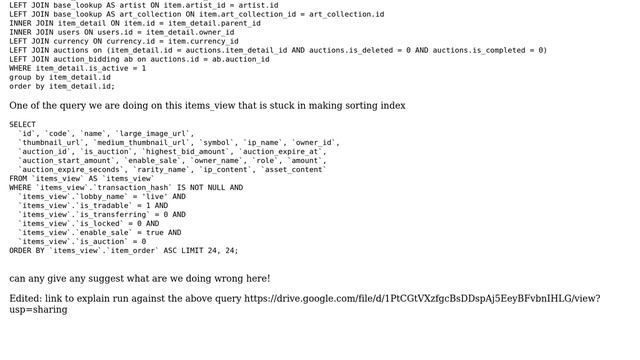 Databases: MySQL creating sort index making queries slow смотреть онлайн