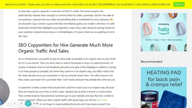 HIRE AN SEO COPYWRITER BASE ON 5 REASONS Blog review 002 смотреть онлайн