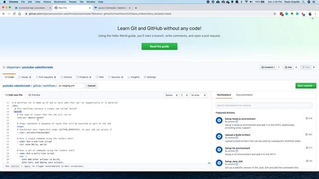 How To Set Up CI-CD With Github Actions Using Salesforce DX (Part5) смотреть онлайн
