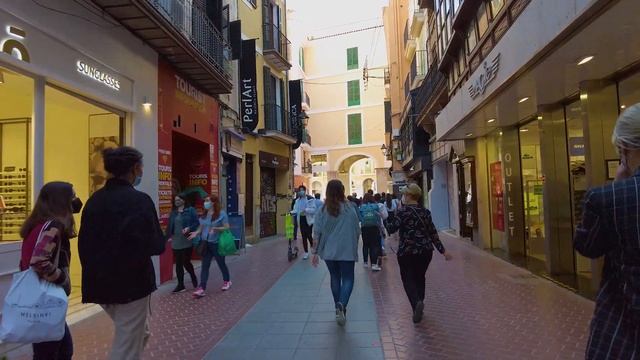 4K  Walking Tour Around The City Palma De Mallorca ❤️ Majorca 2021