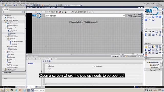 How to... create, open and close pop-up screens in TIA Portal смотреть онлайн