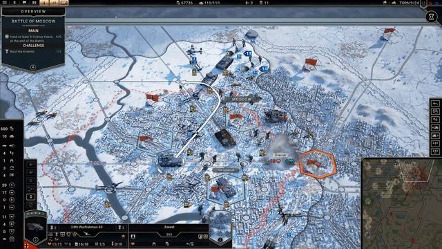 Panzer Corps 2 | Axis Operations 1941 | Mission 16 | Battle of Moscow смотреть онлайн