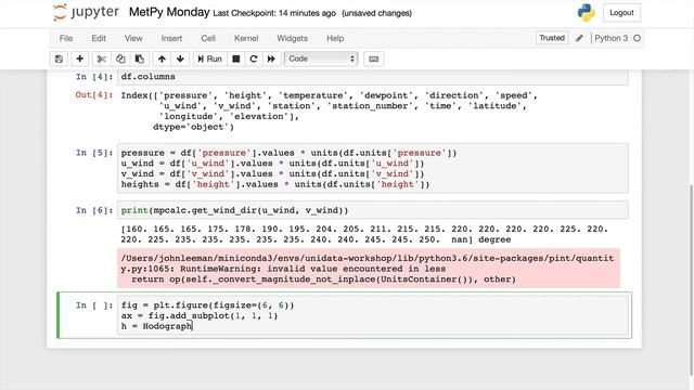 MetPy Mondays #38 - Making a Hodograph смотреть онлайн