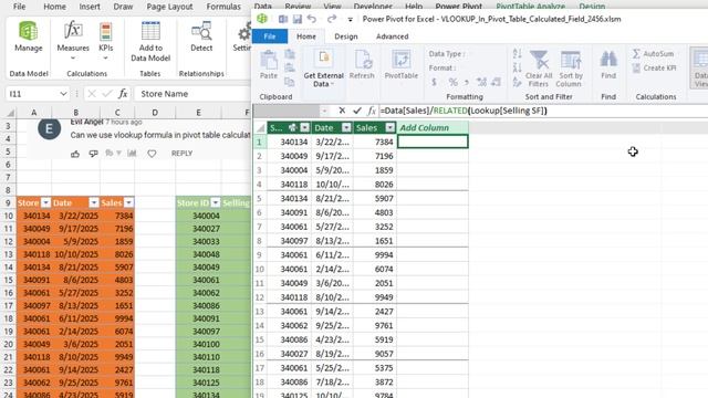 Excel VLOOKUP In Pivot Table Calculated Field? - 2456 смотреть онлайн