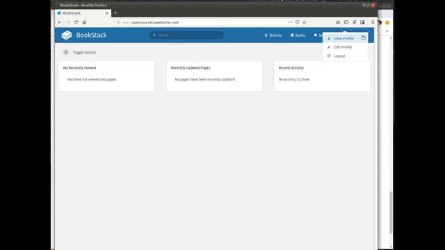 Bookstack, a free, open source, self hosted documentation wiki with style. смотреть онлайн