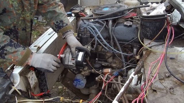 Генератор на 80 ампер в старую нива 2121 1989г.в. Перенос генератора на верх.