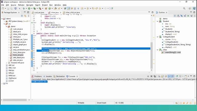 Serialization & Deserialization in Java (Part - 3) | Skill-Lync смотреть онлайн