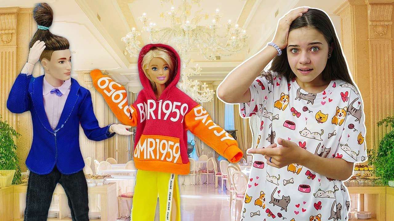 Куклы Барби и Кен на свидании в горы! Новое платье Барби испорчено! Салон Красоты и игры в одевалки смотреть онлайн