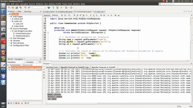 CURSO JAVA EE - 10. ENVIAR Y RECIBIR PARAMETROS A UN SERVLET смотреть онлайн