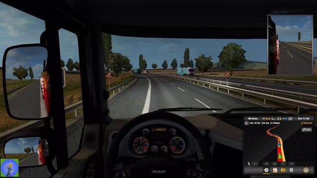 Euro Truck Simulator 2, DAF XF105 From Cambridge (UK) to Grimsby (UK) transp. 23.5t gifts (PC) смотреть онлайн