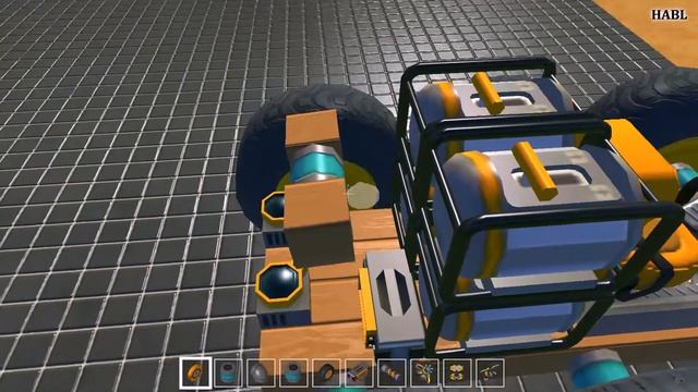 Как сделать танковый ход с задним ходом (гусеничное шасси). Scrap Mechanic смотреть онлайн
