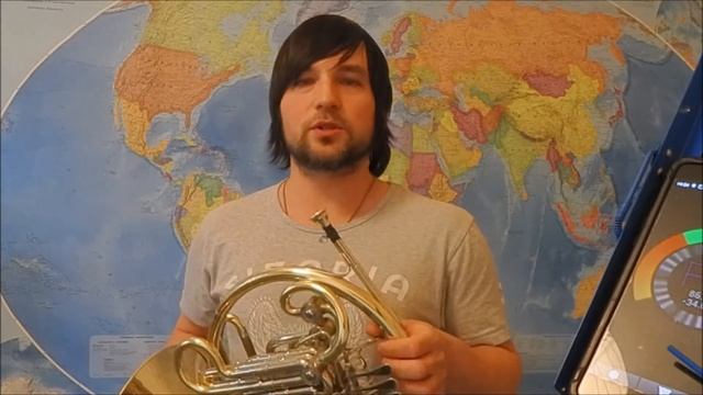 Настройка валторны, работа со строем