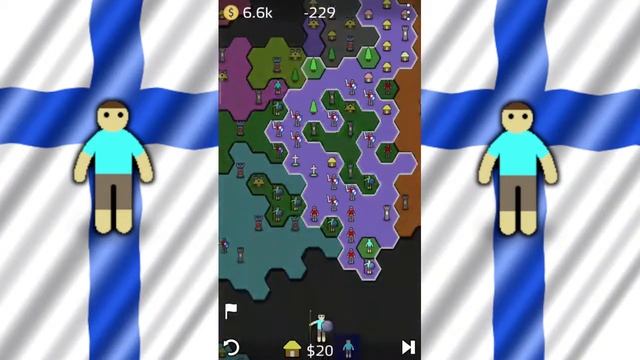 ЗАХВАТ МИРА В ANTIYOY|| Прохождение за Финляндию|| Antiyoy смотреть онлайн