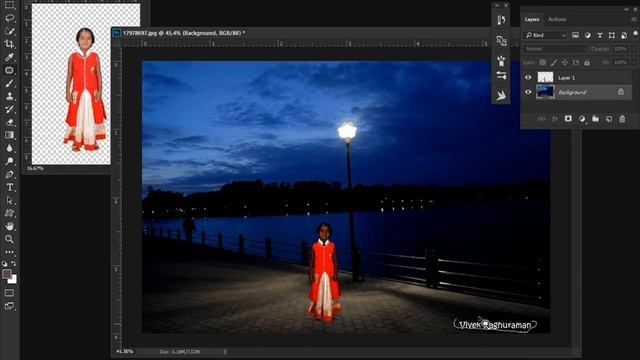Photoshop Tutorial How To Change Background смотреть онлайн