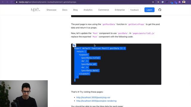 Dynamic Routes – Learn Next.js Tutorial Series смотреть онлайн