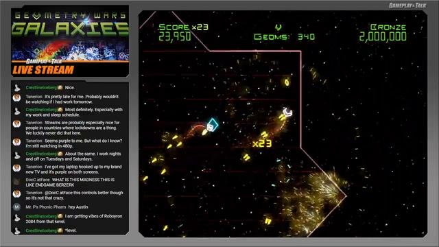 Geometry Wars Galaxies (Nintendo Wii) | Gameplay and Talk Live Stream #303 смотреть онлайн