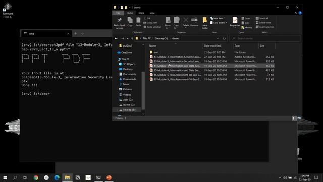 Convert Powerpoint to Adobe PDF in CMD/Shell | Python | pip смотреть онлайн