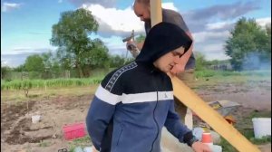 НОВЫЙ САРАЙ! Строим сарай для баранов. Вывелись маленькие гусята.