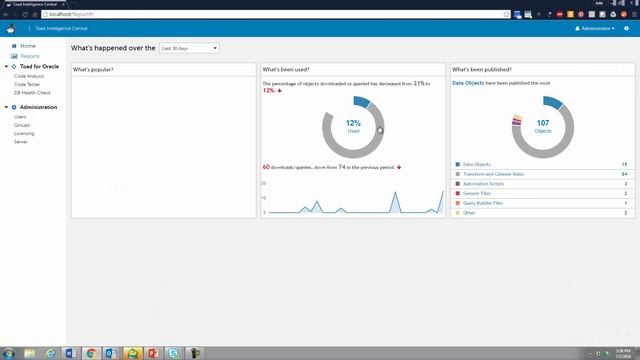 Overview of reporting in Toad Intelligence Central смотреть онлайн