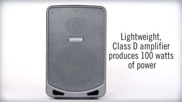 Samson Expedition XP106W Rechargeable Portable PA with Bluetooth Product Video смотреть онлайн