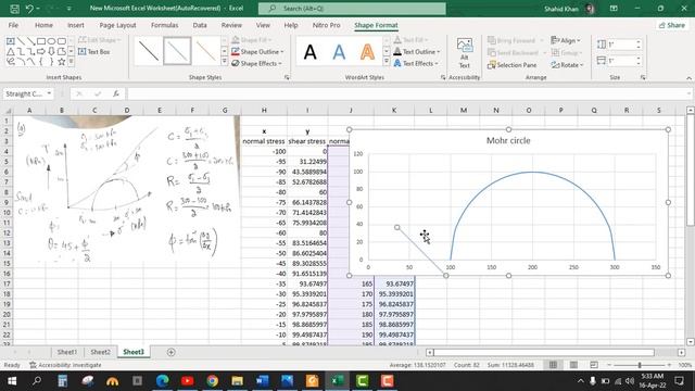How to draw mohr circle in Excel смотреть онлайн