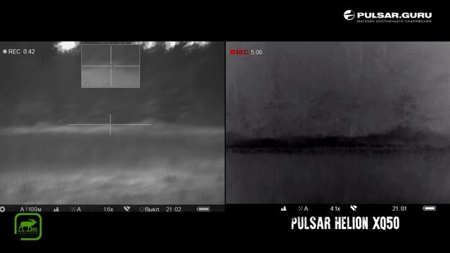 Охота на лося на гону. Видео попаданий записаны на Pulsar Helion. смотреть онлайн
