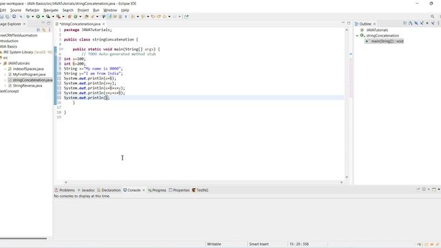 String Concatenation in Java|| Java tutorial||Selenium Interview Questions||Java Basics||Java смотреть онлайн