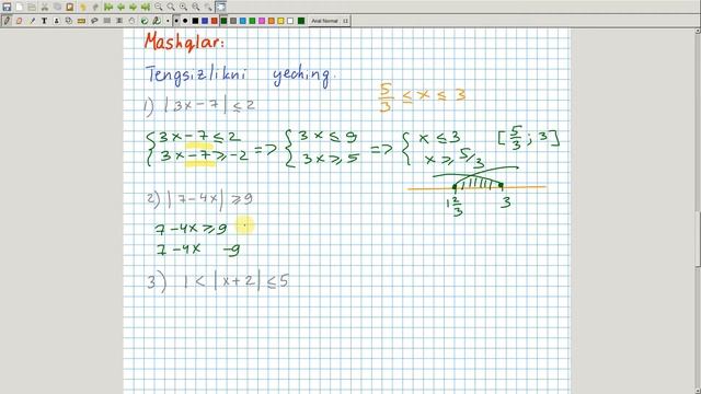 Sonning moduli. Modul qatnashgan tenglama va tengsizliklar. Algebra 8-sinf. 30-dars смотреть онлайн