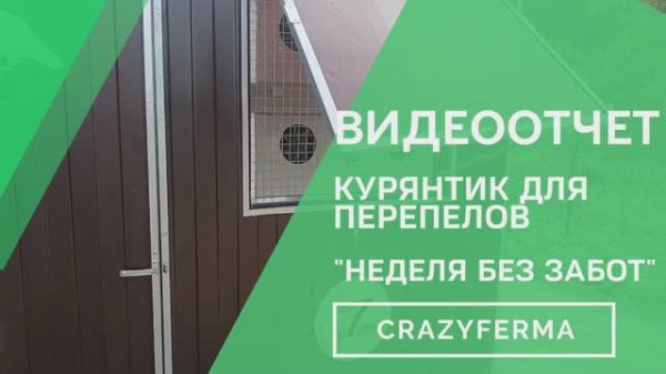 Смотрите тестирование нашего нового курятника  «Неделя без забот» от CrazyFerma! 7 дней автономии!