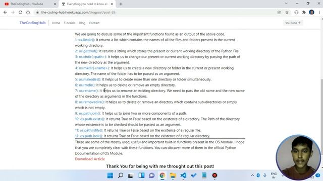 Tutorial 41 | OS Module Tutorial | Complete Python Course смотреть онлайн