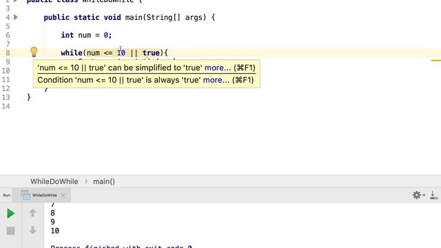 1.5 Java While and Do-While loops and using "break" and "continue" смотреть онлайн
