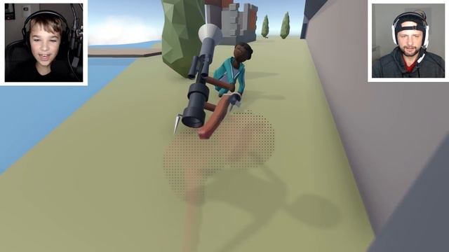 GUARD VS PLAYER SQUID GAME FIGHT ARENA in HUMAN FALL FLAT смотреть онлайн