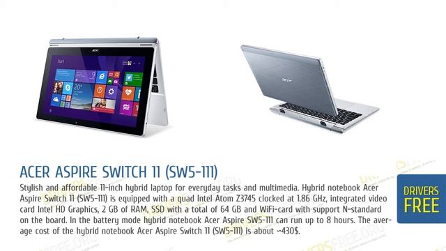 DriversFree: Acer Aspire Switch 11 (SW5-111) & video review смотреть онлайн