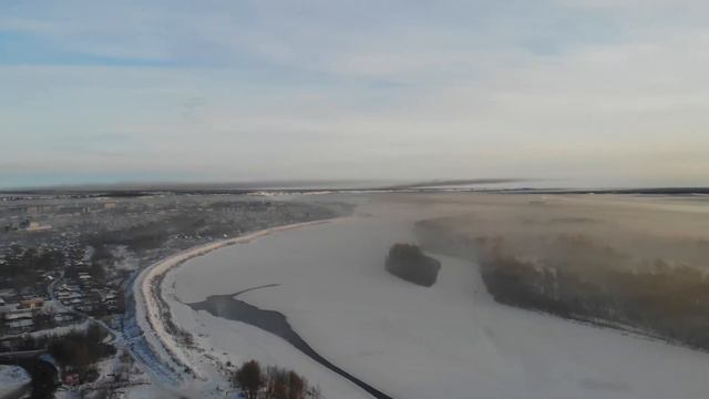 Туман и смог зимой (Winter's smoke and fog, Biysk, Altay) смотреть онлайн