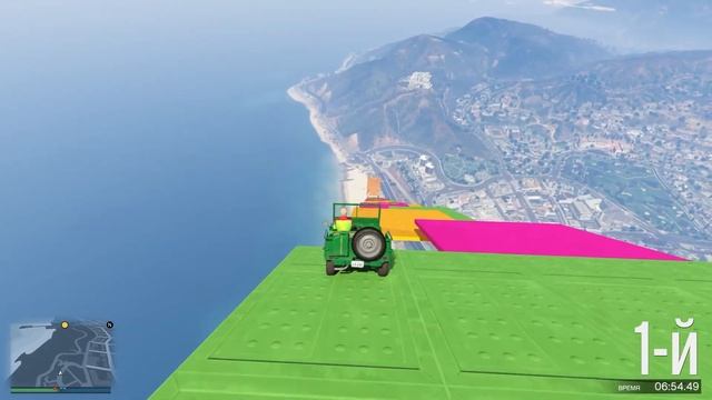 14 МИНУТ КУВЫРКОВ И ВРАЩЕНИЙ! МОЙ ПЕРВЫЙ СПУСК В ГТА 5 ОНЛАЙН (GTA 5 ONLINE)