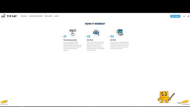 TIP CAT Web Navigation Animation смотреть онлайн