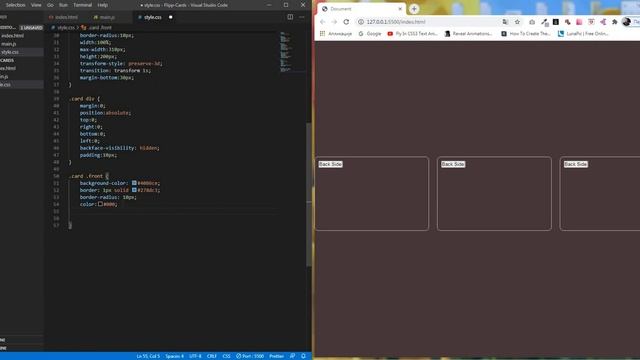 Flip Cards Tutorial HTML CSS JS. смотреть онлайн