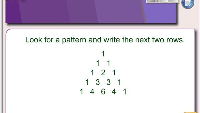 5 7 Expand a binomial using Pascals Triangle смотреть онлайн