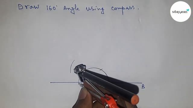 How to draw 160 degree angle with compass. shsirclasses. смотреть онлайн