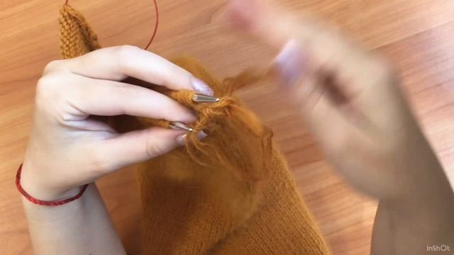 Капор спицами / Капор из пуха норки / Капюшон спицами смотреть онлайн