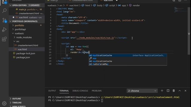Explanation 1: Understand Arrow function and template render in Vue application. смотреть онлайн