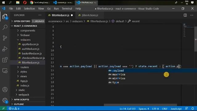 Tutorial#24|React.js/Redux E-Commerce - Writing FilterReducer смотреть онлайн
