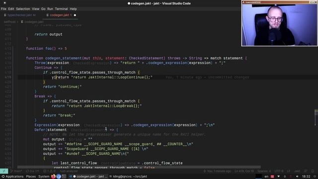 Language hacking: "while" statements in the self-hosted Jakt compiler смотреть онлайн