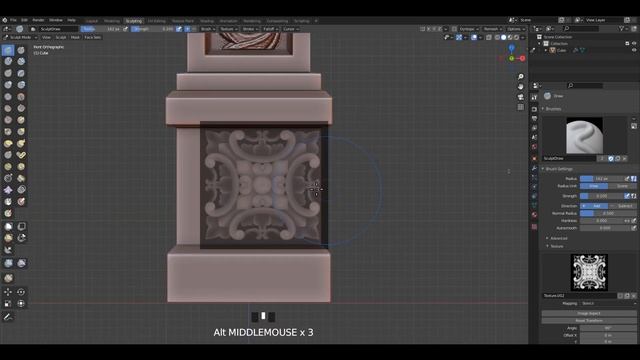 Blender 2.91 - Sculpting With Textures | Pillar смотреть онлайн