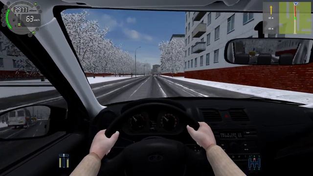 City Car Driving Такси на Лада гранта (+руки водителя) смотреть онлайн
