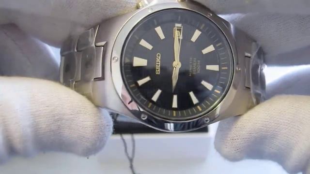 Обзор мужских наручных часов Seiko Titanium Kinetic SKA399 смотреть онлайн