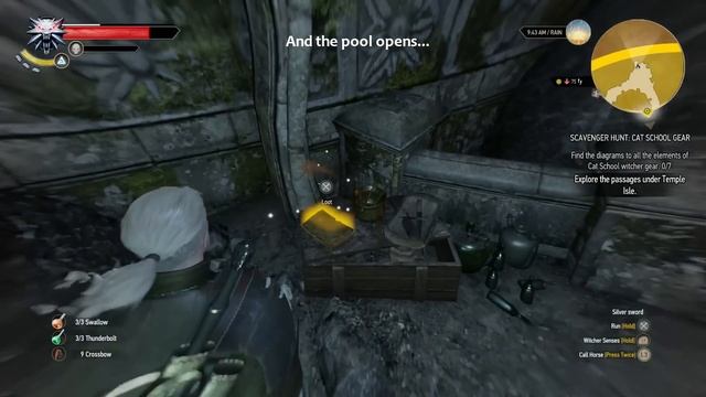 The Witcher 3: Wild Hunt - Scavenger Hunt: Cat School Gear - Treasure Hunts - Novigrad смотреть онлайн