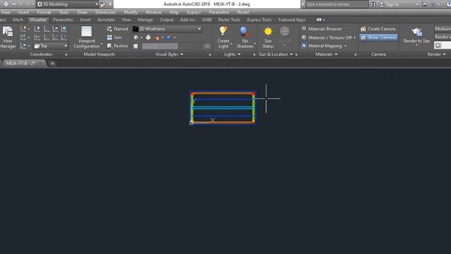 Simple Table Design Rendering with AutoCAD, AutoCAD 3D Tutorial 02. смотреть онлайн